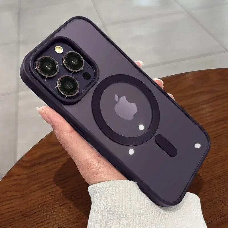 Shockproof Phone Case Magsafe Dark Purple - HomeFastMarket
