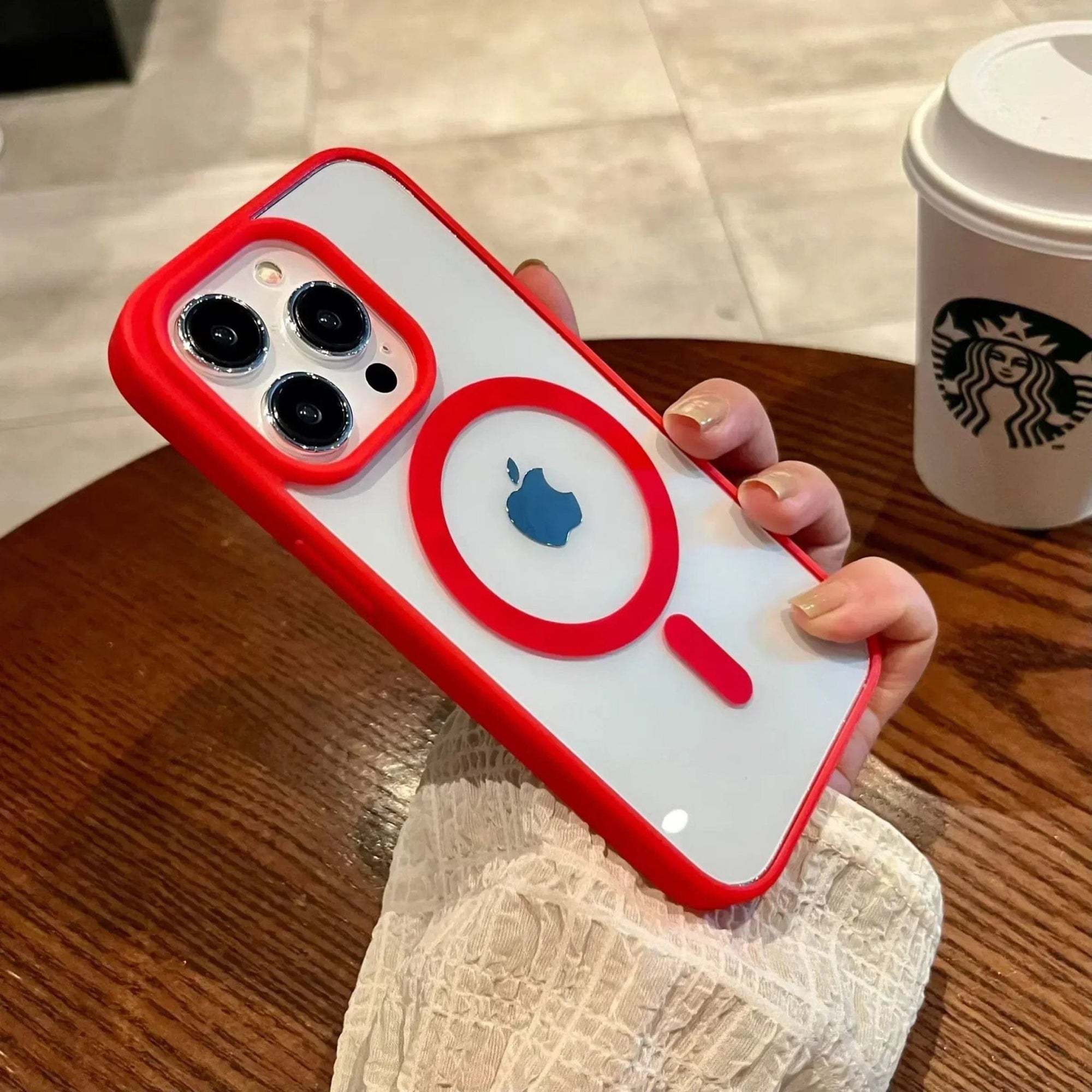 Shockproof Phone Case Magsafe Red - HomeFastMarket